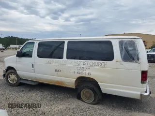 2008 Ford Econoline Passenger XL with VIN 1FBSS31L18DA39220, listed as a Copart auction lot 45862245 with 35,008 mi miles and Salvage title. Bid and sale history available at DreamBid. Image 2.