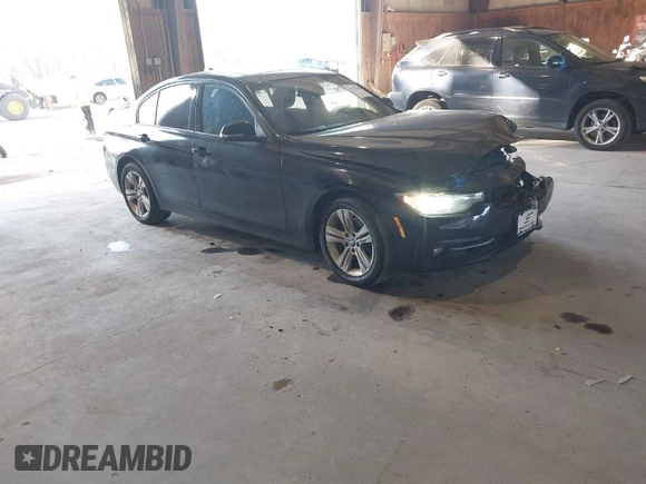 2016 BMW 3 Series 328i xDrive with VIN WBA8E3G51GNU02983, listed as a IAAI auction lot 40755586 with 75,082 mi miles. Bid and sale history available at carsss.com. Image 1.