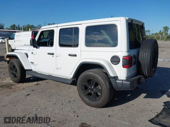 2020 Jeep Wrangler Unlimited Sahara High Altitude with VIN 1C4HJXEG7LW259911, listed as a IAAI auction lot 41786013 with 47,936 mi miles and . Bid and sale history available at DreamBid. Image 3.