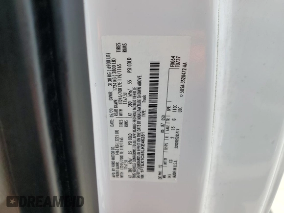 2020 Ford F-150 XL с VIN 1FTEX1C55LKE46281, выставлен на аукционе Copart как лот 64128765 с пробегом 98 954 миль миль и Чистый • Clean title. История ставок и продаж доступна на DreamBid. Изображение 12.