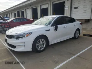 2018 Kia Optima LX with VIN 5XXGT4L33JG217433, listed as a Copart auction lot 50782195 with 114,706 mi miles and Salvage title. Bid and sale history available at DreamBid. Image 1.