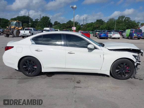 2021 Infiniti Q50 Pure with VIN JN1EV7APXMM702002, listed as a IAAI auction lot 41947553 with 41,654 mi miles and . Bid and sale history available at DreamBid. Image 14.