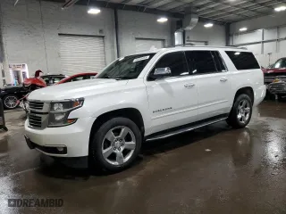 2017 Chevrolet Suburban Premier with VIN 1GNSKJKC1HR131632, listed as a Copart auction lot 49453455 with 140,325 mi miles and Salvage Title. Bid and sale history available at carsss.com. Image 1.