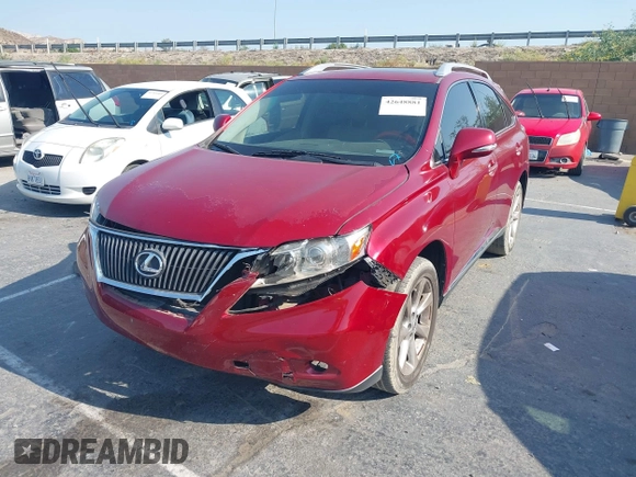 2010 Lexus RX 350 with VIN JTJZK1BA4A2403026, listed as a IAAI auction lot 42648881 with 168,517 mi miles and . Bid and sale history available at DreamBid. Image 2.