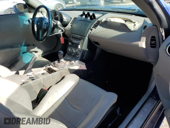 2005 Nissan 350Z Touring with VIN JN1AZ34D35M606128, listed as a Copart auction lot 80768864 with 108,891 mi miles and Salvage Title. Bid and sale history available at DreamBid. Image 8.