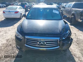 2014 Infiniti QX60 with VIN 5N1AL0MM0EC501867, listed as a IAAI auction lot 41157279 with 148,283 mi miles. Bid and sale history available at carsss.com. Image 13.