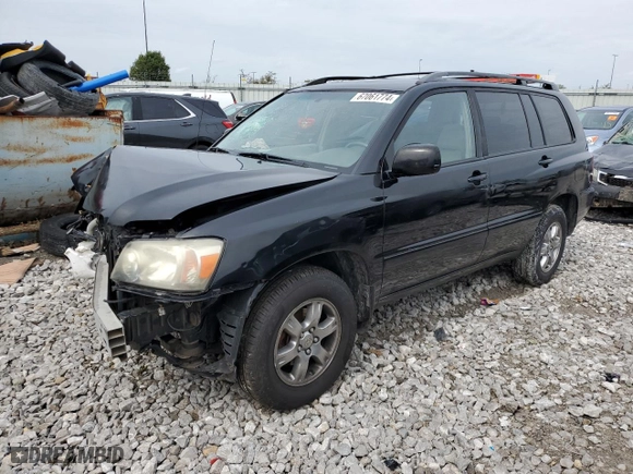 2005 Toyota Highlander with VIN JTEHD21A750039309, listed as a Copart auction lot 67061774 with 172,247 mi miles and Salvage Title. Bid and sale history available at carsss.com. Image 1.