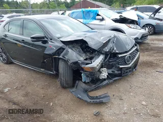 2018 Acura TLX w/A-SPEC Pkg with VIN 19UUB3F62JA002175, listed as a IAAI auction lot 42552409 with 100,201 mi miles and . Bid and sale history available at DreamBid. Image 1.