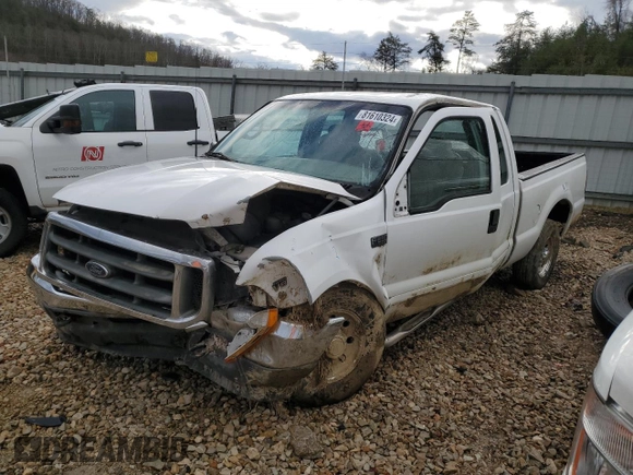 2001 Ford Super Duty F-250 XL with VIN 1FTNX20L01EB77093, listed as a Copart auction lot 81610324 with 219,741 mi miles and Salvage Title. Bid and sale history available at carsss.com. Image 1.