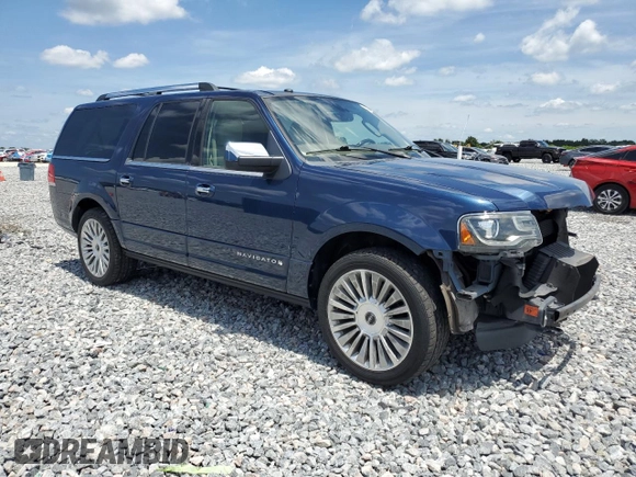 2016 Lincoln Navigator Select with VIN 5LMJJ3HT4GEL10143, listed as a Copart auction lot 63741415 with 110,312 mi miles and Salvage title. Bid and sale history available at DreamBid. Image 4.