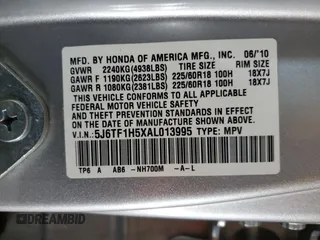 2010 Honda Accord Crosstour EX-L with VIN 5J6TF1H5XAL013995, listed as a Copart auction lot 86014144 with 132,885 mi miles and Salvage Title. Bid and sale history available at carsss.com. Image 12.