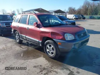 2004 Hyundai Santa Fe GLS with VIN KM8SC13EX4U798868, listed as a IAAI auction lot 41835652 with 222,350 mi miles. Bid and sale history available at carsss.com. Image 1.