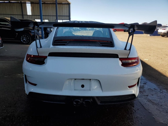 2019 Porsche 911 GT3 RS with VIN WP0AF2A92KS164501, listed as a Copart auction lot 66702654 with 48,180 mi miles and Salvage Title. Bid and sale history available at DreamBid. Image 6.
