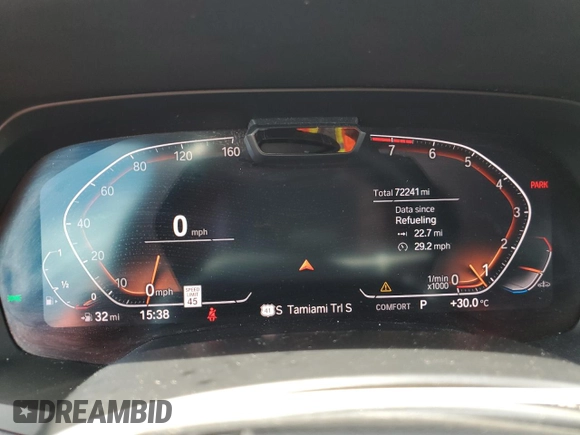 2019 BMW X5 xDrive40i with VIN 5UXCR6C53KLL63986, listed as a Copart auction lot 60786055 with 72,241 mi miles and Salvage title. Bid and sale history available at DreamBid. Image 9.