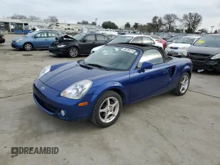2003 Toyota MR2 with VIN JTDFR320530065705, listed as a Copart auction lot 86298474 with 103,268 mi miles and Salvage Title. Bid and sale history available at DreamBid. Image 1.