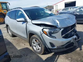 2018 GMC Terrain SLE with VIN 3GKALTEV6JL325195, listed as a IAAI auction lot 41561687 with 148,423 mi miles. Bid and sale history available at carsss.com. Image 1.