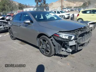2019 Mercedes-Benz A 220 with VIN WDD3G4EB1KW021407, listed as a IAAI auction lot 41637885 with 47,820 mi miles and . Bid and sale history available at DreamBid. Image 1.