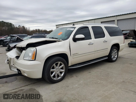 2012 GMC Yukon XL Denali with VIN 1GKS2MEF5CR284219, listed as a Copart auction lot 85585714 with 202,387 mi miles and Salvage Title. Bid and sale history available at carsss.com. Image 1.