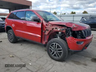 2021 Jeep Grand Cherokee Trailhawk with VIN 1C4RJFLG0MC771918, listed as a Copart auction lot 75835754 with 37,185 mi miles and Salvage Title. Bid and sale history available at carsss.com. Image 4.