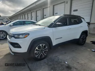 2022 Jeep Compass Limited с VIN 3C4NJDCB4NT212756, выставлен на аукционе Copart как лот 60077285 с пробегом 14 492 миль миль и Списание • Salvage title. История ставок и продаж доступна на DreamBid. Изображение 1.