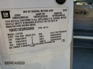 2002 GMC Yukon SLT with VIN 1GKEC13Z32R325662, listed as a Copart auction lot 76667074 with 0 mi miles and Salvage Title. Bid and sale history available at carsss.com. Image 14.