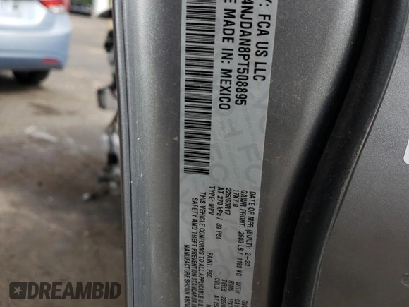 2023 Jeep Compass Sport z VIN 3C4NJDAN8PT508895, wystawiony jako Copart lot #57357745 z przebiegiem 19 211 mil mil oraz Szkoda całkowita • Salvage title. Historia ofert i sprzedaży dostępna na DreamBid. Obrazek 14.