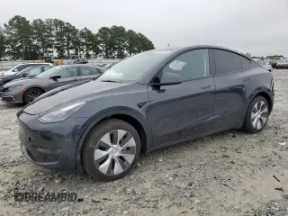 2024 Tesla Model Y Long Range с VIN 7SAYGAEE7RF005786, выставлен на аукционе Copart как лот 58415195 с пробегом 8 700 миль миль и Списание • Salvage title. История ставок и продаж доступна на DreamBid. Изображение 1.