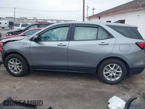 2023 Chevrolet Equinox LS with VIN 3GNAXHEG3PL160544, listed as a IAAI auction lot 42459256 with 9,349 mi miles and . Bid and sale history available at DreamBid. Image 14.