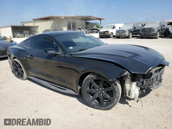 2019 Ford Mustang EcoBoost with VIN 1FA6P8TH0K5168688, listed as a Copart auction lot 52541865 with 91,764 mi miles and Salvage title. Bid and sale history available at DreamBid. Image 4.