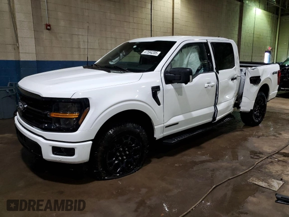 2024 Ford F-150 XLT with VIN 1FTFW3LD1RFB77689, listed as a Copart auction lot 47594205 with 2,800 mi miles and Non Repairable. Bid and sale history available at carsss.com. Image 1.
