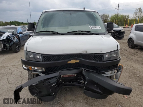 2022 Chevrolet Express Cargo z VIN 1GCWGAFP4N1280376, wystawiony jako Copart lot #54687655 z przebiegiem 63 251 mil mil oraz Szkoda całkowita • Salvage title. Historia ofert i sprzedaży dostępna na DreamBid. Obrazek 5.