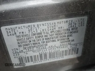 2018 Nissan Sentra SR with VIN 3N1AB7APXJY240198, listed as a Copart auction lot 51753145 with 125,169 mi miles and Salvage Title. Bid and sale history available at DreamBid. Image 12.