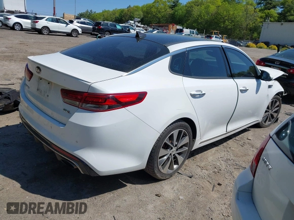 2016 Kia Optima SXL Turbo with VIN 5XXGV4L24GG029840, listed as a IAAI auction lot 42223603 with 87,499 mi miles and . Bid and sale history available at DreamBid. Image 4.