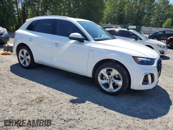 2022 Audi Q5 S line Premium Plus with VIN WA1EAAFY2N2124721, listed as a Copart auction lot 66202045 with 45,059 mi miles and Salvage title. Bid and sale history available at DreamBid. Image 4.