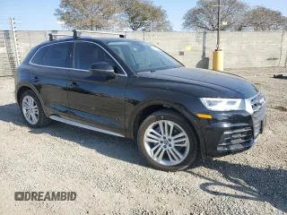 2019 Audi Q5 Premium Plus with VIN WA1BNAFY9K2121348, listed as a Copart auction lot 45600155 with 95,616 mi miles and Salvage Title. Bid and sale history available at carsss.com. Image 4.