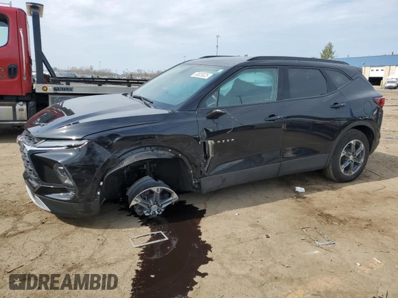 2023 Chevrolet Blazer LT z VIN 3GNKBCR49PS235324, wystawiony jako Copart lot #53820025 z przebiegiem 14 528 mil mil oraz Nie do naprawy • Non repairable. Historia ofert i sprzedaży dostępna na DreamBid. Obrazek 1.