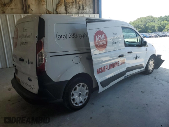 2016 Ford Transit Connect XL with VIN NM0LS7E72G1280950, listed as a Copart auction lot 57559465 with 84,630 mi miles and Salvage title. Bid and sale history available at DreamBid. Image 3.