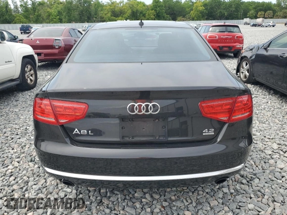 2012 Audi A8 with VIN WAURVAFD7CN026141, listed as a Copart auction lot 49532335 with 201,042 mi miles and Clean Title. Bid and sale history available at DreamBid. Image 6.