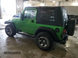 2002 Jeep Wrangler Sport with VIN 1J4FA49S72P701075, listed as a Copart auction lot 66894914 with 169,971 mi miles and Salvage Title. Bid and sale history available at carsss.com. Image 2.