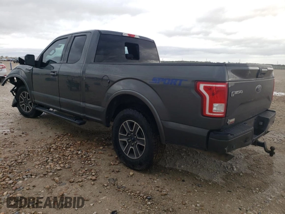 2017 Ford F-150 XL with VIN 1FTEX1CF6HFA97169, listed as a Copart auction lot 81240734 with 64,992 mi miles and Salvage Title. Bid and sale history available at carsss.com. Image 2.