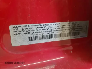2010 Volkswagen Jetta Limited Edition z VIN 3VWRX7AJ1AM115611, wystawiony jako Copart lot #61024355 z przebiegiem 147 830 mil mil oraz Szkoda całkowita • Salvage title. Historia ofert i sprzedaży dostępna na DreamBid. Obrazek 12.