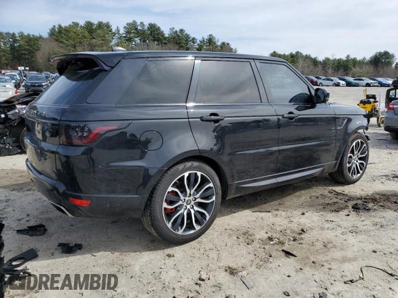 2018 Land Rover Range Rover Sport HSE Dynamic with VIN SALWV2SV7JA406930, listed as a Copart auction lot 49456785 with 84,834 mi miles and Salvage Title. Bid and sale history available at carsss.com. Image 3.