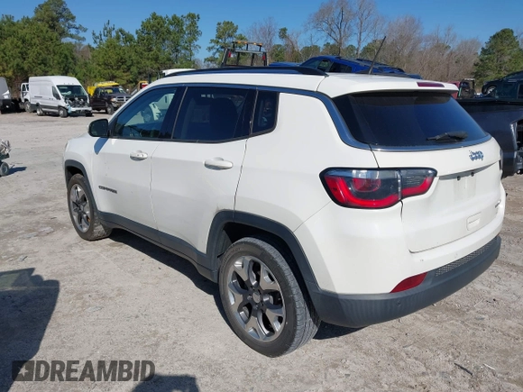 2018 Jeep Compass Limited with VIN 3C4NJCCB5JT407057, listed as a IAAI auction lot 41773636 with 92,272 mi miles and . Bid and sale history available at DreamBid. Image 3.
