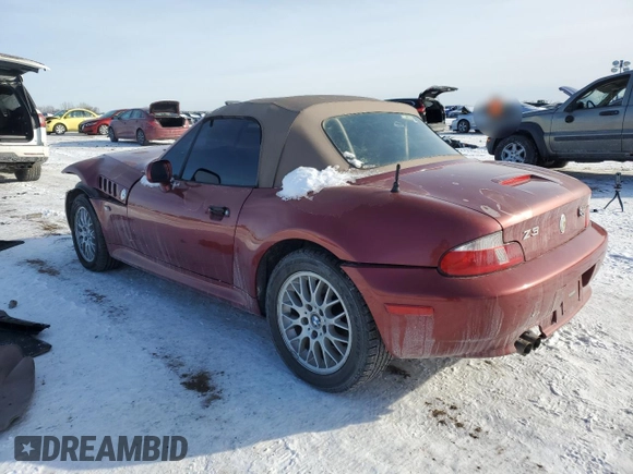 2001 BMW Z3 2.5 z VIN WBACN33471LM03467, wystawiony jako Copart lot #45764405 z przebiegiem 135 902 mil mil oraz Szkoda całkowita • Salvage title. Historia ofert i sprzedaży dostępna na DreamBid. Obrazek 2.