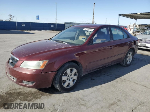 2007 Hyundai Sonata GLS with VIN 5NPET46C37H291788, listed as a Copart auction lot 52166515 with 169,254 mi miles and Clean Title. Bid and sale history available at DreamBid. Image 1.