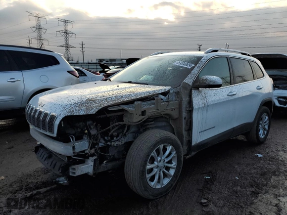 2019 Jeep Cherokee Latitude with VIN 1C4PJMCX9KD155363, listed as a Copart auction lot 46934065 with 68,195 mi miles and Salvage Title. Bid and sale history available at carsss.com. Image 1.