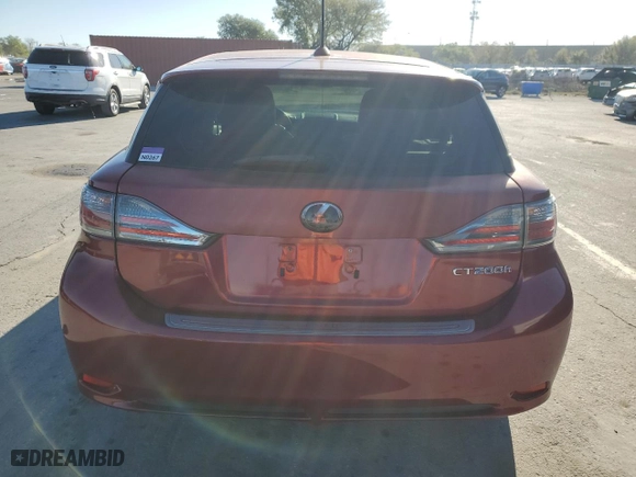 2012 Lexus CT 200h with VIN JTHKD5BH3C2113090, listed as a Copart auction lot 47864105 with 143614 miles and Salvage Title. Bid and sale history available at carsss.com. Image 6.