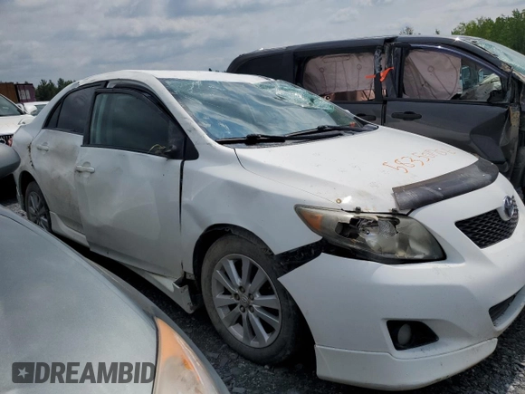 2010 Toyota Corolla with VIN 2T1BU4EE5AC236871, listed as a Copart auction lot 58350175 with Not provided miles and Salvage title. Bid and sale history available at DreamBid. Image 4.