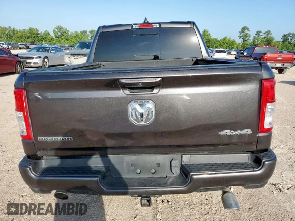 2019 Ram 1500 Big Horn с VIN 1C6SRFFT8KN719898, выставлен на аукционе Copart как лот 62177255 с пробегом 68 637 миль миль и Списание • Salvage title. История ставок и продаж доступна на DreamBid. Изображение 6.