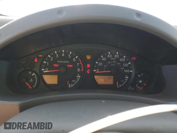 2007 Nissan Frontier SE with VIN 1N6AD09W47C404666, listed as a Copart auction lot 48812115 with 208,063 mi miles and Salvage title. Bid and sale history available at DreamBid. Image 9.